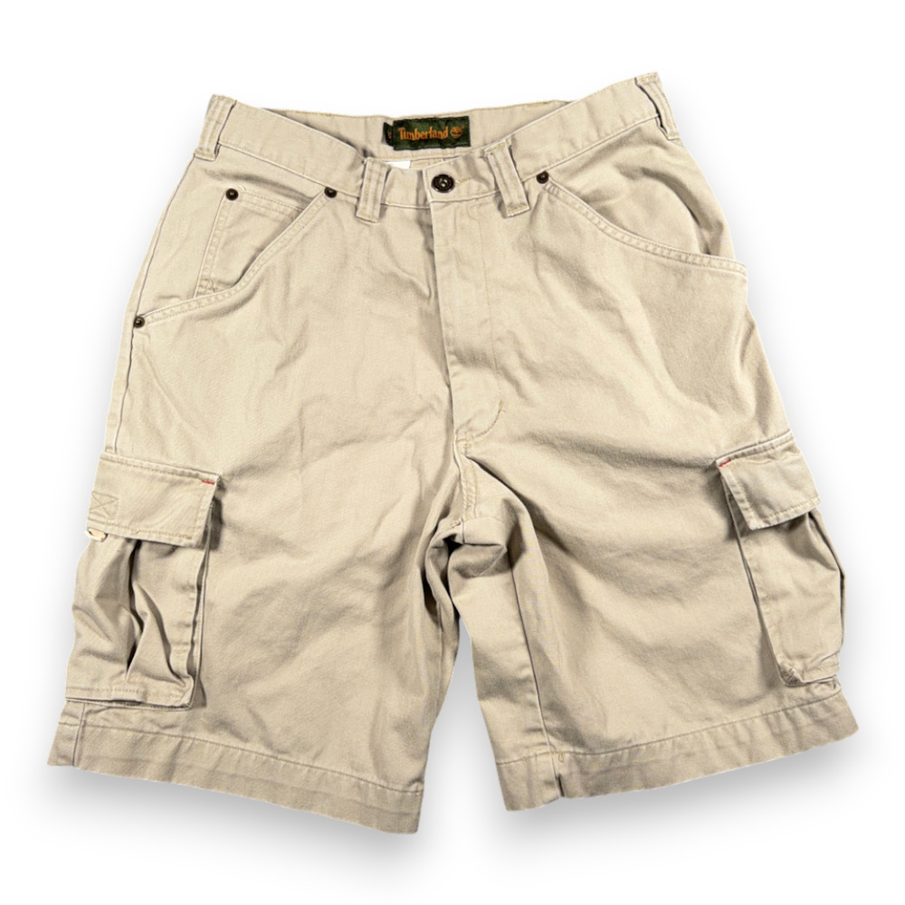 Vintage Timberland Cargo Shorts Mens 30 Brown Khaki Utility Hiking Outdoor 90s